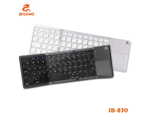 Клавіатура  бездротова JEQANG JB-830 Foldable Bluetooth with touchpad М'ята упаковка