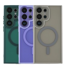 Чохол TPU+PC Magnetic Matte Camera Lens with Magsafe для Samsung Galaxy S23 Ultra 5G (S918)