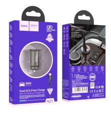 Автомобільний Зарядний Пристрій Hoco NZ1 36W QC3.0 Micro