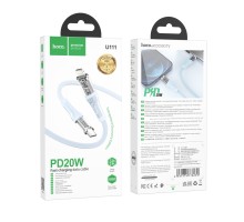 Кабель USB Hoco U111 Transparent Discovery Edition PD20W Type C to Lightning