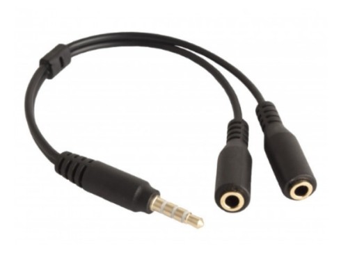 Розділювач Аудіо виходу Aux 3.5mm (Male) to 2Aux 3.5mm (Female)