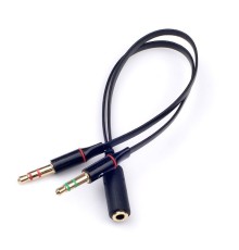 Розділювач Аудіо виходу Aux 3.5mm (Female) to 2Aux 3.5mm (Male)