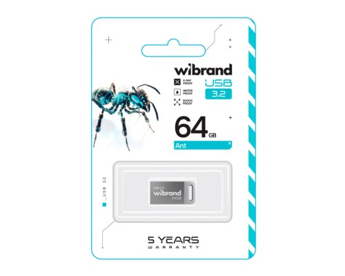 USB флеш-накопичувач 3.2 Wibrand 64gb Ant Gen1