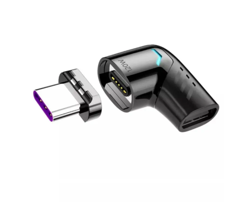 Адаптер Magnetic Type-C 120W кутовий 90 градусів