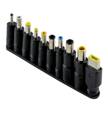 Кабель Type-C to DC PD65W 5.5х2.1 мм+10 Перехідників 1.8m