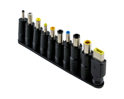Кабель Type-C to DC PD65W 5.5х2.1 мм+10 Перехідників 1.8m