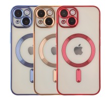 Чохол TPU Metallic Full Camera with Magsafe для iPhone 15