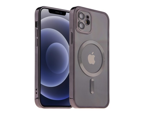 Чохол TPU Metallic Full Camera with Magsafe для iPhone 12