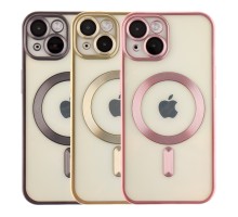 Чохол TPU Metallic Chrome Full Camera with Magsafe для iPhone 15