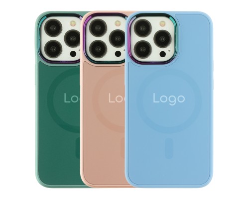 Чохол AG-Glass Chrome Camera with Magsafe для iPhone 13 Pro