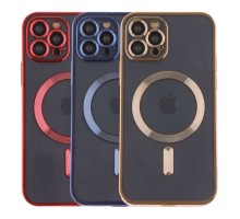 Чохол TPU Metallic Full Camera with Magsafe для iPhone 12 Pro