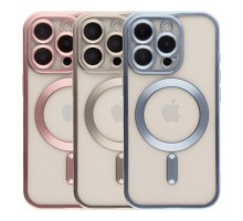 Чохол TPU Metallic Chrome Full Camera with Magsafe для iPhone 16 Pro Max