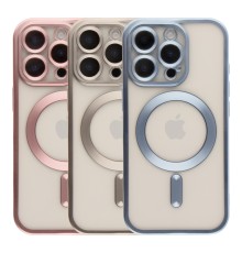 Чохол TPU Metallic Chrome Full Camera with Magsafe для iPhone 16 Pro Max