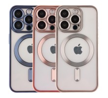 Чохол TPU Metallic Chrome Full Camera with Magsafe для iPhone 12 Pro Max