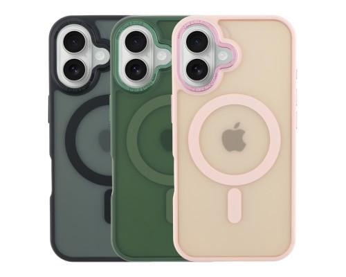 Чохол TPU+PC Goldencis Matte with MagSafe для iPhone 16 Plus