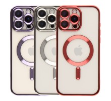 Чохол TPU Metallic Full Camera with Magsafe для iPhone 16 Pro