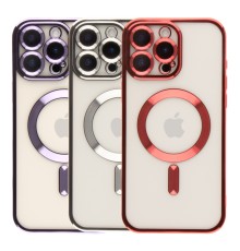 Чохол TPU Metallic Full Camera with Magsafe для iPhone 16 Pro