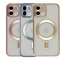 Чохол TPU Metallic Chrome Full Camera with Magsafe для iPhone 11