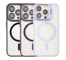Чохол TPU+PC+Metal Stand Case with MagSafe and Camera Lenses для iPhone 13 Pro