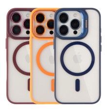 Чохол TPU+PC+Metal Stand Case with MagSafe and Camera Lenses для iPhone 16 Pro