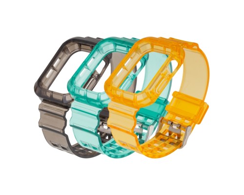 Ремінець для Apple Watch Band Color Transparent + Protect Case 40/41 mm