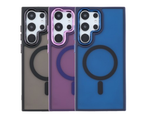 Чохол TPU+PC Space Magnetic Color with Magsafe для Samsung Galaxy S23 Ultra 5G (S918)