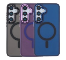 Чохол TPU+PC Space Magnetic Color with Magsafe для Samsung Galaxy S24 FE 5G (S721)