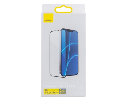 Захисне скло Baseus 0.3 mm для iPhone 13/13 Pro/14/16e (2 шт) SGQP010101