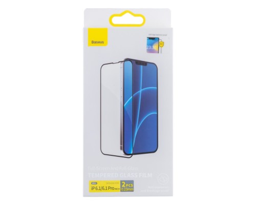 Захисне скло Baseus 0.23 mm для iPhone 13/13 Pro/14/16e (2 шт) SGQP020101