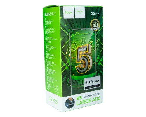 Захисне скло Hoco G12 5D for Apple iPhone 14 Pro Max 25 шт