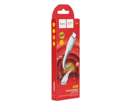 Кабель USB Hoco X84 60W Type-C to Type-C М'ята упаковка