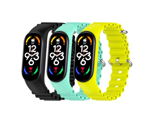 Ремінець для Xiaomi Mi Band 3/4/5/6/7 Ocean Band