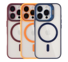 Чохол TPU+PC+Metal Stand Case with MagSafe and Camera Lenses для iPhone 16 Pro Max М'ята упаковка