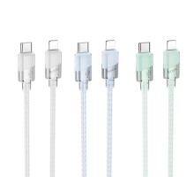 Кабель USB Hoco U132 PD27W Type-C to Lightning 1.2m М'ята упаковка