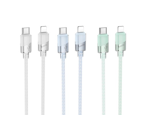 Кабель USB Hoco U132 PD27W Type-C to Lightning 1.2m М'ята упаковка