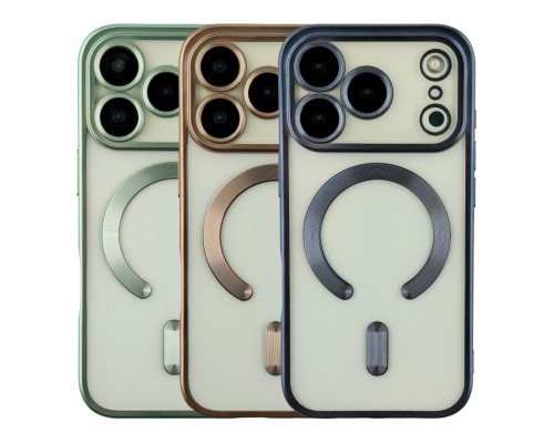 Чохол TPU Metallic Chrome Full Camera with Magsafe для iPhone 17 Pro