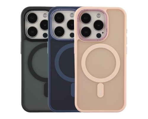 Чохол TPU+PC Goldencis Matte with MagSafe для iPhone 15 Pro