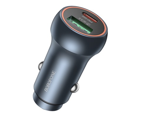 Автомобільний Зарядний Пристрій Borofone BZ32B 1USB-A QC18W/1USB-C PD30W Total 48W
