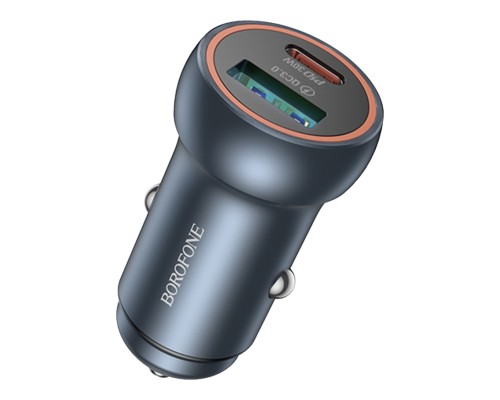 Автомобільний Зарядний Пристрій Borofone BZ32A 1USB/1USB-C QC/PD30W