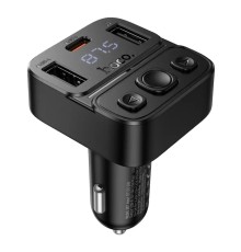 FM-трансмітер Hoco E87 USB-C PD20W+USB 15W/BT5.4 Total 35W