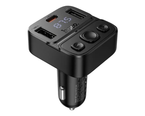 FM-трансмітер Hoco E87 USB-C PD20W+USB 15W/BT5.4 Total 35W
