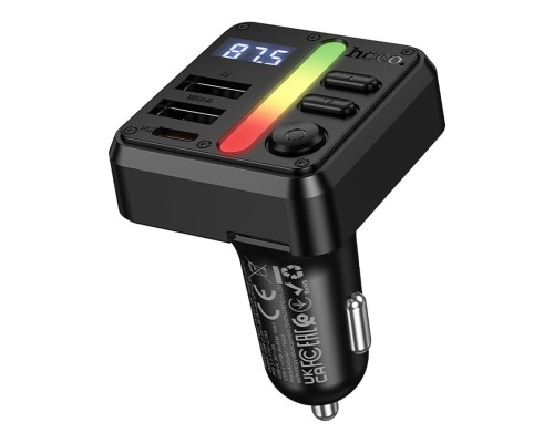 FM-трансмітер Hoco E89 USB-C PD30W+USB 15W/TF/BT5.4 Total 45W