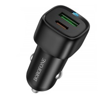 Автомобільний Зарядний Пристрій Borofone BZ34B 1USB QC18W/1USB-C PD20W Total 38W