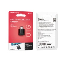 Перехідник Borofone BV18 Type-C male to USB female USB3.0