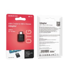 Перехідник Borofone BV18 Type-C male to USB female USB3.0