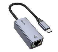 Перехідник Hoco UA37 Type-C to Ethernet adapter (1000 Mbps/1Gbit)