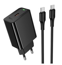 Мережевий Зарядний Пристрій Hoco CS93A 1USB-C PD/QC 20W+Type-C to Type-C