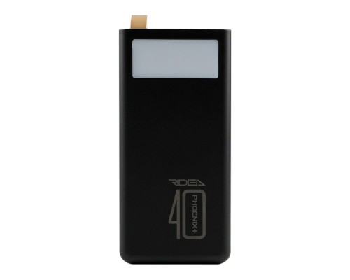 Універсальна Мобільна Батарея Power Bank Ridea RP-D40L+ Phoenix40+ PD/QC 3.0 20W digital display + lamp 40000 mAh