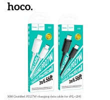 Кабель USB Hoco X88 Gratified PD27W Type-C to Lightning 2m М'ята упаковка