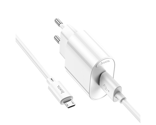 Мережевий Зарядний Пристрій Hoco C109A 1USB QC 18W+USB to Micro